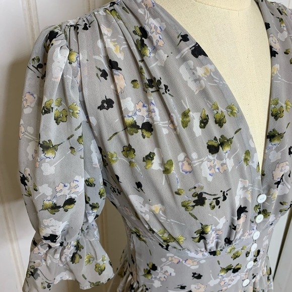 RED Valentino Cottagecore Microfloral Dress 825 - Picture 2 of 14